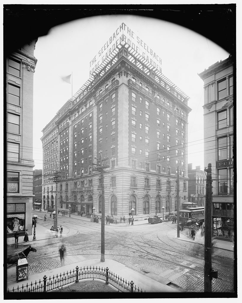 Seelbach Hotel in black and white turn of the century photography