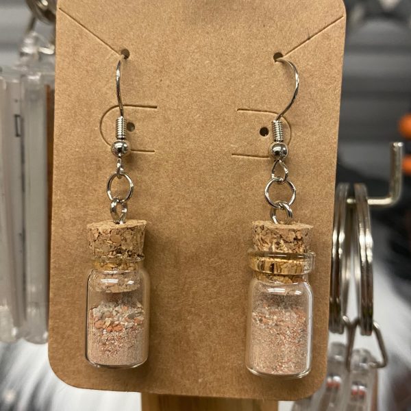 Brick dust earrings