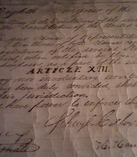 Ratification Of The 13th Amendment - Photo